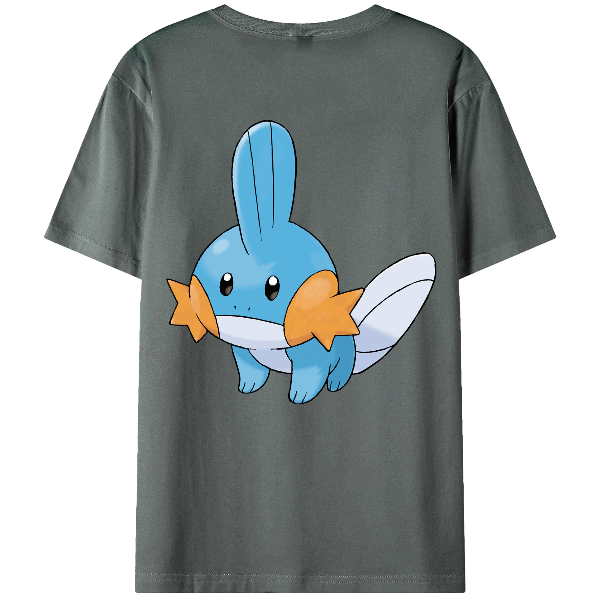 （画像用） ポケットモンスター Pokémon 綿100％ メンズ半袖Tシャツ（バックプリント） 通気性